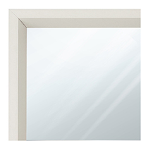 MR1212-8 White - Custom Small Mirror - 0.69 Inch Wide