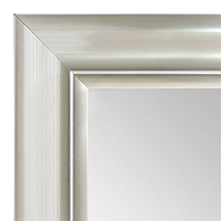 MR1521-10 Silver, Satin, Brushed Nickel Large Custom Wall Mirror Custom Floor Mirror