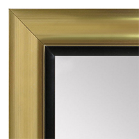 MR1521-3 Gold With Black Trim Large Custom Wall Mirror Custom Floor Mirror