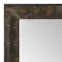 MR1530-1 Distressed Burlwood Gray Medium Custom Wall Mirror Custom Floor Mirror