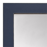 MR1533-5 Distressed Dark Blue - Medium Custom Wall Mirror - Custom Bathroom Mirror