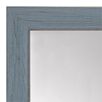 MR1533-6 Distressed Blue Gray - Medium  Custom Wall Mirror -  Custom Bathroom Mirror