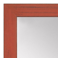 MR1533-8 Distressed Orange - Medium  Custom Wall Mirror -  Custom Bathroom Mirror