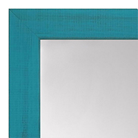 MR1533-9 Distressed Turquoise - Medium Custom Wall Mirror - Custom Bathroom Mirror
