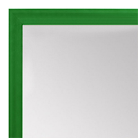MR1537-4 Glossy Green - Very Small Custom Wall Mirror - Custom Bathroom Mirror