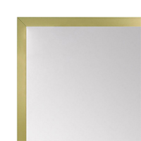 MR1540-17 Thin Metal Frosted Gold Medium Custom Wall Mirror Custom Floor Mirror
