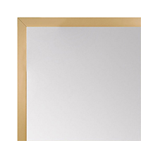 MR1540-06 Thin Metal Antique Gold - Matte Brass - Custom Wall Mirror Custom Floor Mirror