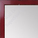 MR1567-2 Glossy Distressed Red - Very Small Custom Wall Mirror - Custom Bathroom Mirror