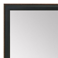 MR1569-8 Dark Green With Top Outside Distressed Accent Very Small Custom Wall Mirror - Custom Bathroom Mirror