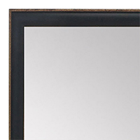 MR1569-9 Turquoise With Top Outside Distressed Accent Very Small Custom Wall Mirror - Custom Bathroom Mirror