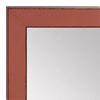 MR1570-9 Distressed Orange - Medium Custom Wall Mirror Custom Floor Mirror