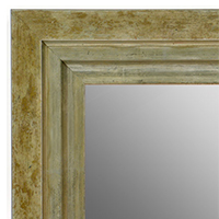 MR1721-4 | Distressed Green / Silver | Custom Wall Mirror | Decorative Framed Mirrors | Wall D�cor