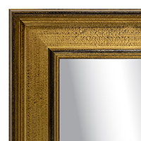 MR1911-1 Distressed Gold with Lip  Custom Mirror