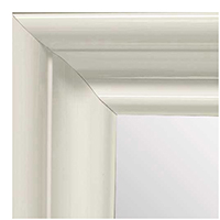 MR1960-9 Extra Large Gloss White Scoop Style Custom Mirror