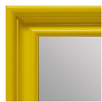 MR1961-6 Large Yellow High Gloss Custom Mirror With Scoop