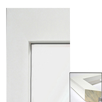 MR321-2 High Gloss White Lacquer - Large Custom Wall Mirror Custom Floor Mirror