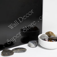 AM95-4 Black - Frameless Colorful Custom Cut Mirror Glass
