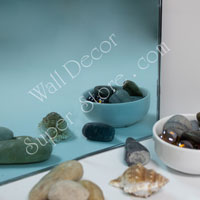 AM95-7 Ultramarine - French Blue - Frameless Colorful Custom Cut Mirror Glass