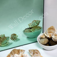 AM95-9 Green - Frameless Colorful Custom Cut Mirror Glass
