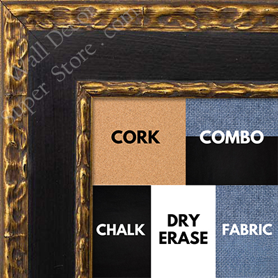 BB1050-3 Ornate Black Panel Embossed And Gold Leaf Lip