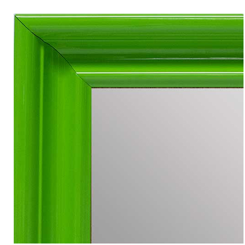 MR1961-3 Large Light Green High Gloss Custom Mirror With Scoop