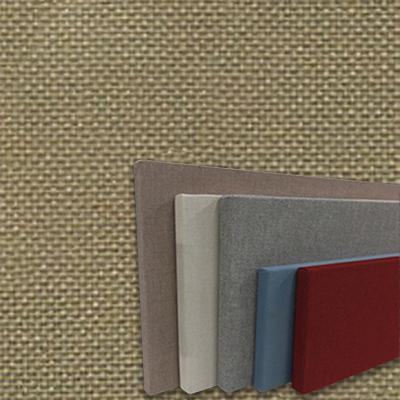 FW800-22 Earth - Frameless Fabric Wrap Cork Bulletin Board - Classic Hook And Loop Velcro