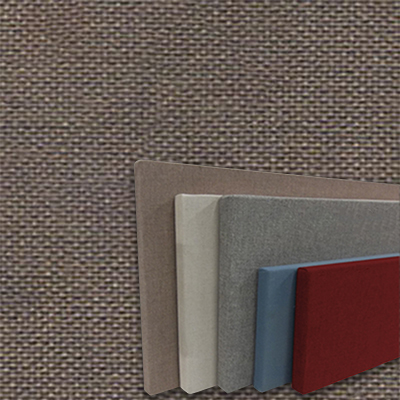 FW800-23 Moleskin- Frameless Fabric Wrap Cork Bulletin Board - Classic Hook And Loop Velcro
