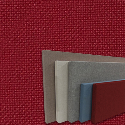 FW800-58 Claret- Frameless Fabric Wrap Cork Bulletin Board - Classic Hook And Loop Velcro