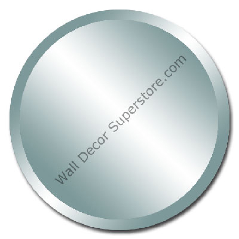 Custom Beveled Round Frameless Wall Mirrors