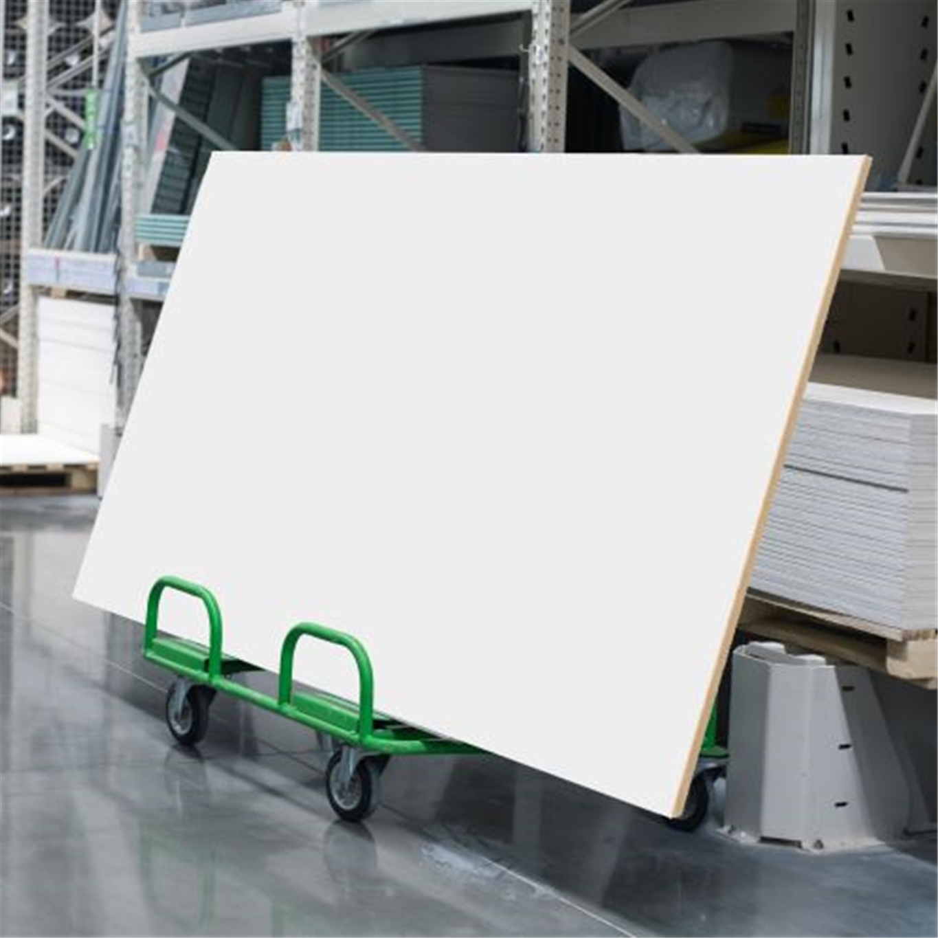 MT108 Oversize Frameless Magnetic White Dry Erase Board Material: SOLD BY SQ FT  - Whiteboard Panels Cut To Size