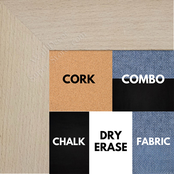 BB1213-2 White Wash  - 1.75 Inch Wide - Custom Cork, Chalk, Dry Erase