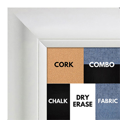 BB1521-8 White Extra Large Wall Board Cork Chalk Dry Erase