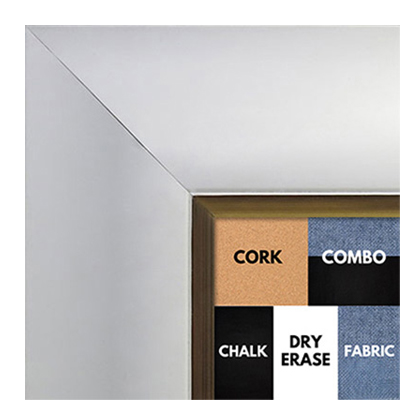 BB1522-7 White With Gold Trim Extra Extra Large Wall Board Cork Chalk Dry Erase