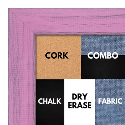 BB1533-10 Distressed Soft Pink - Medium Custom Cork Chalk or Dry Erase Board