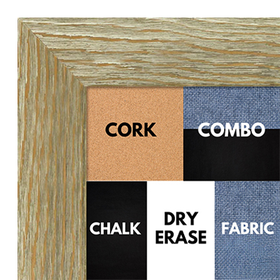 BB1548-3 Distressed Brown Driftwood - Extra Large Chalkboard Cork Dry Erase