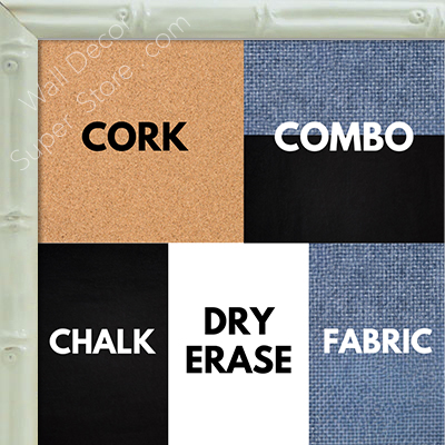 BB1552-1 Glossy White Very Small Custom Chalkboard  Cork or Dry Erase Board