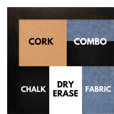 BB1543-1 Espresso Coffee Brown - 3/4 Inch Wide X 3/4 Inch High - Small Custom Cork Chalk  Dry Erase