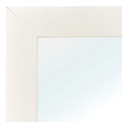 MR1000-2 Matte White - Value Priced -Medium Custom Wall Mirror Custom Floor Mirror - -