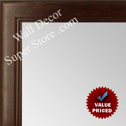 MR1044-1 Coffee Espresso Brown With Inside Ridges - Custom Mirror