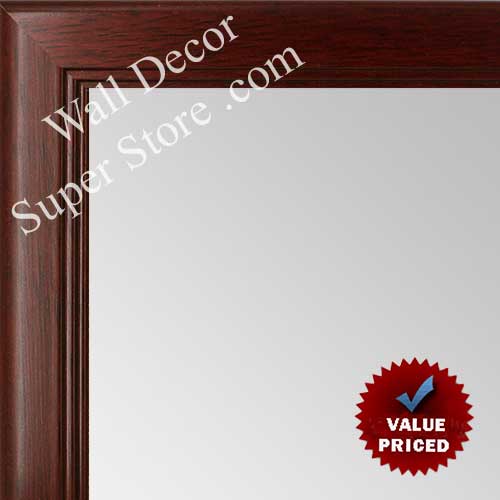 MR1044-7 Dark Mahogany with Inside Ridges - Custom Mirror