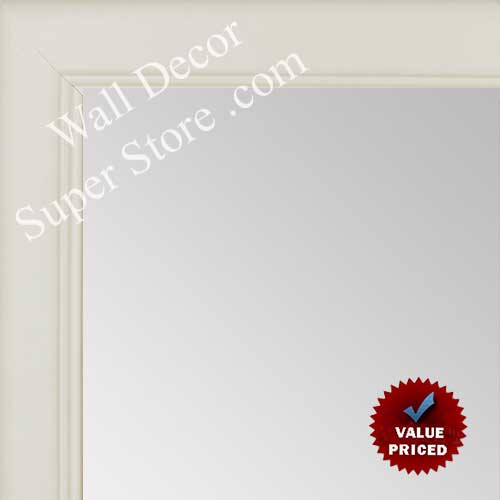 MR1044-8 White with Inside Ridges - Custom Mirror