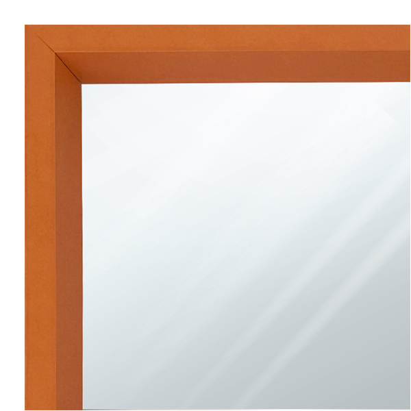 MR1212-10 Orange - Custom Small Mirror - 0.69 Inch Wide