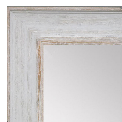 MR1513-1 White Distressed Barnwood - Large Custom Wall Mirror Custom Floor Mirror