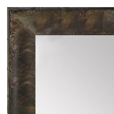 MR1530-1 Distressed Burlwood Gray Medium Custom Wall Mirror Custom Floor Mirror