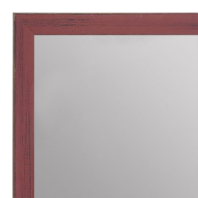 MR1532-4  Distressed Red - Very Small Custom Wall Mirror -  Custom Bathroom Mirror