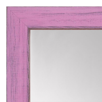 MR1533-10 Distressed Soft Pink - Medium Custom Wall Mirror - Custom Bathroom Mirror