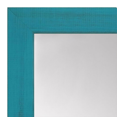 MR1533-9 Distressed Turquoise - Medium Custom Wall Mirror - Custom Bathroom Mirror