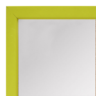 MR1538-5 Yellow - Very Small Custom Wall Mirror - Custom Bathroom Mirror