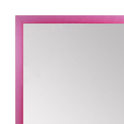 MR1540-15 Thin Metal Pink Carnation Medium Custom Wall Mirror Custom Floor Mirror