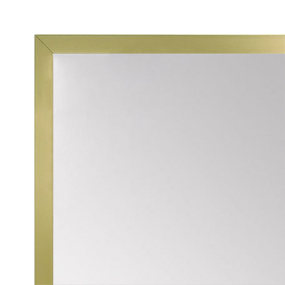 MR1540-17 Thin Metal Frosted Gold Medium Custom Wall Mirror Custom Floor Mirror